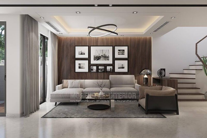 Trang trí tường phòng khách hiện đại đẹp độc đáo với bộ tranh địa danh nổi tiếng8 ảnh. Thiết kế nội thất biệt thự