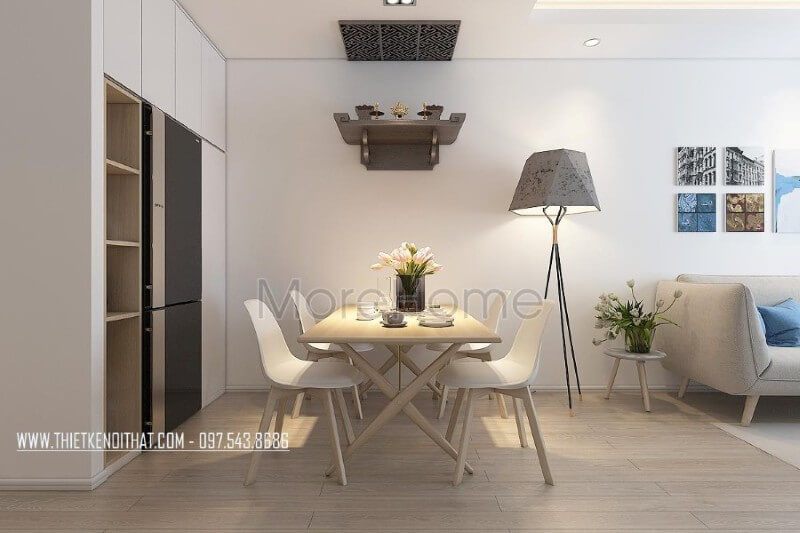 Mẫu bàn ghế đẹp được thiết kế tối giản và độc đáo mang lại cho gia chủ những bữa cơm ngon miệng và ấm áp